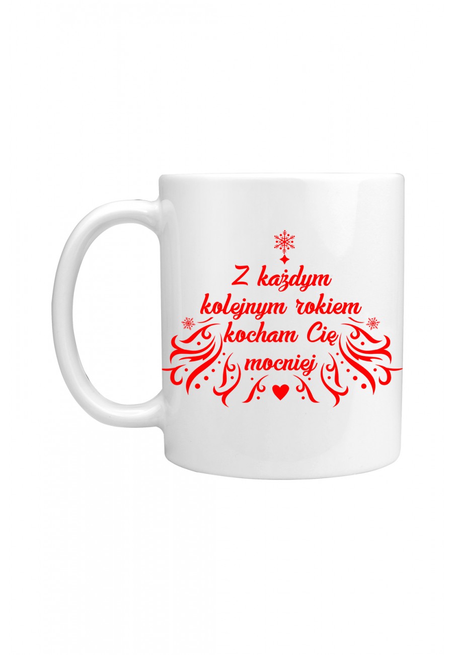 Kubek Kocham cię mocniej