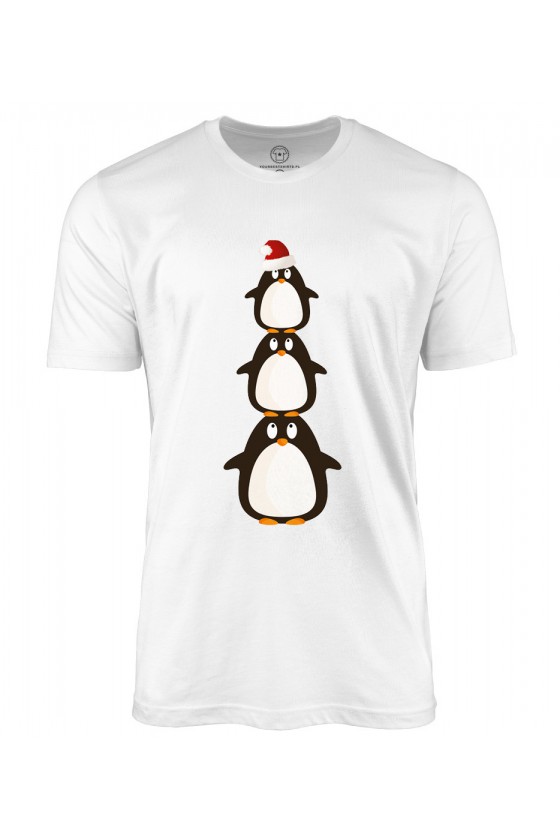 Koszulka męska Pingwinowa Choinka