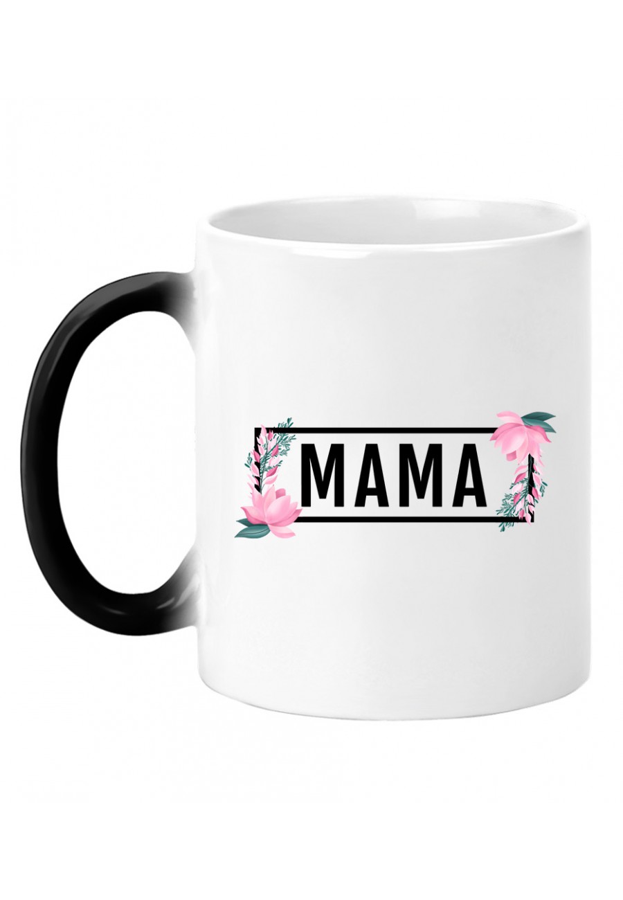 Kubek magiczny MAMA - modny print kwiaty