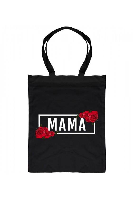 Torba Bawełniana MAMA - modny print róże