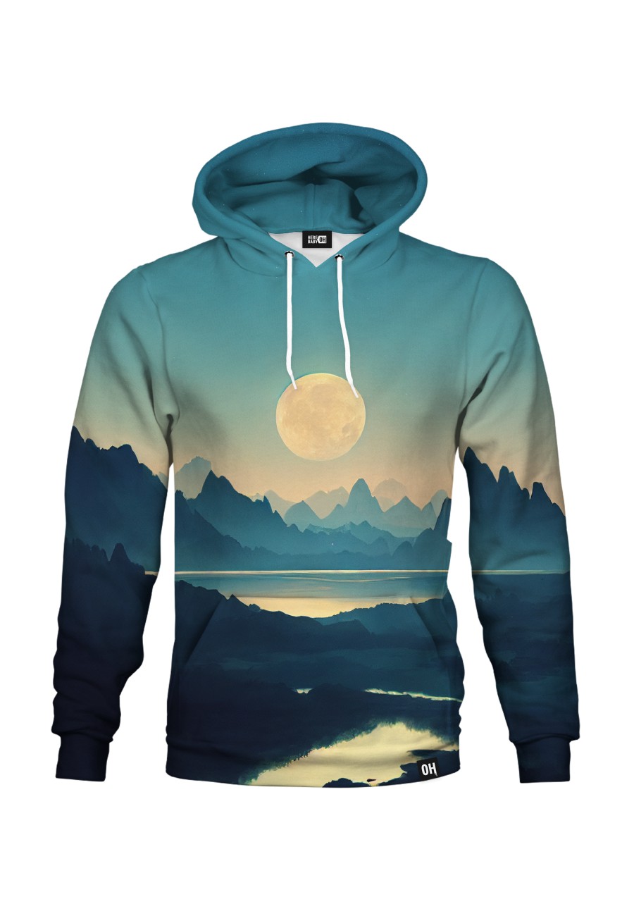 Bluza fullprint z kapturem Lake on Another Planet