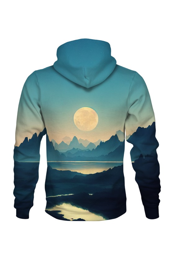 Bluza fullprint z kapturem Lake on Another Planet