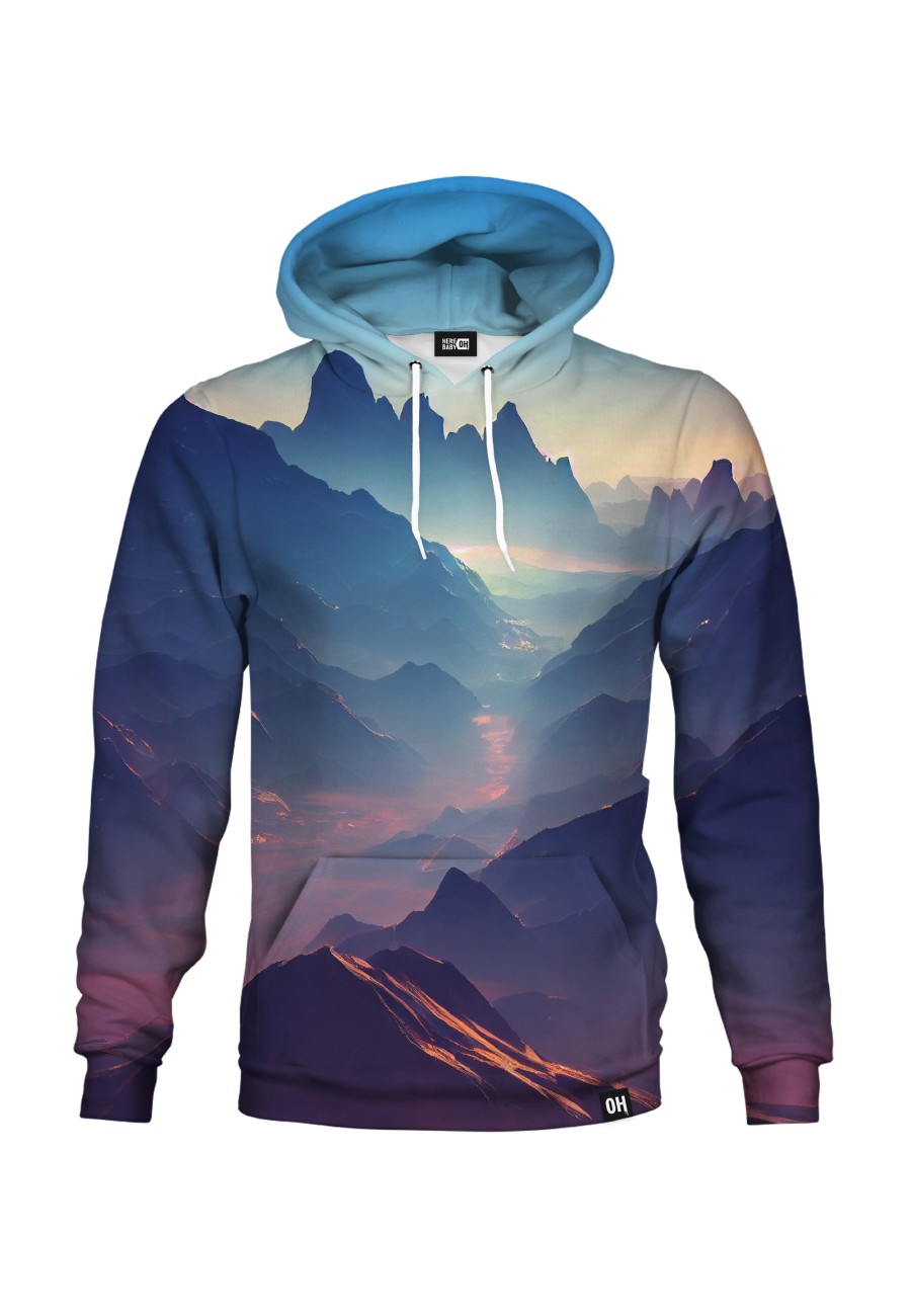 Bluza fullprint z kapturem Mountains on Another Planet