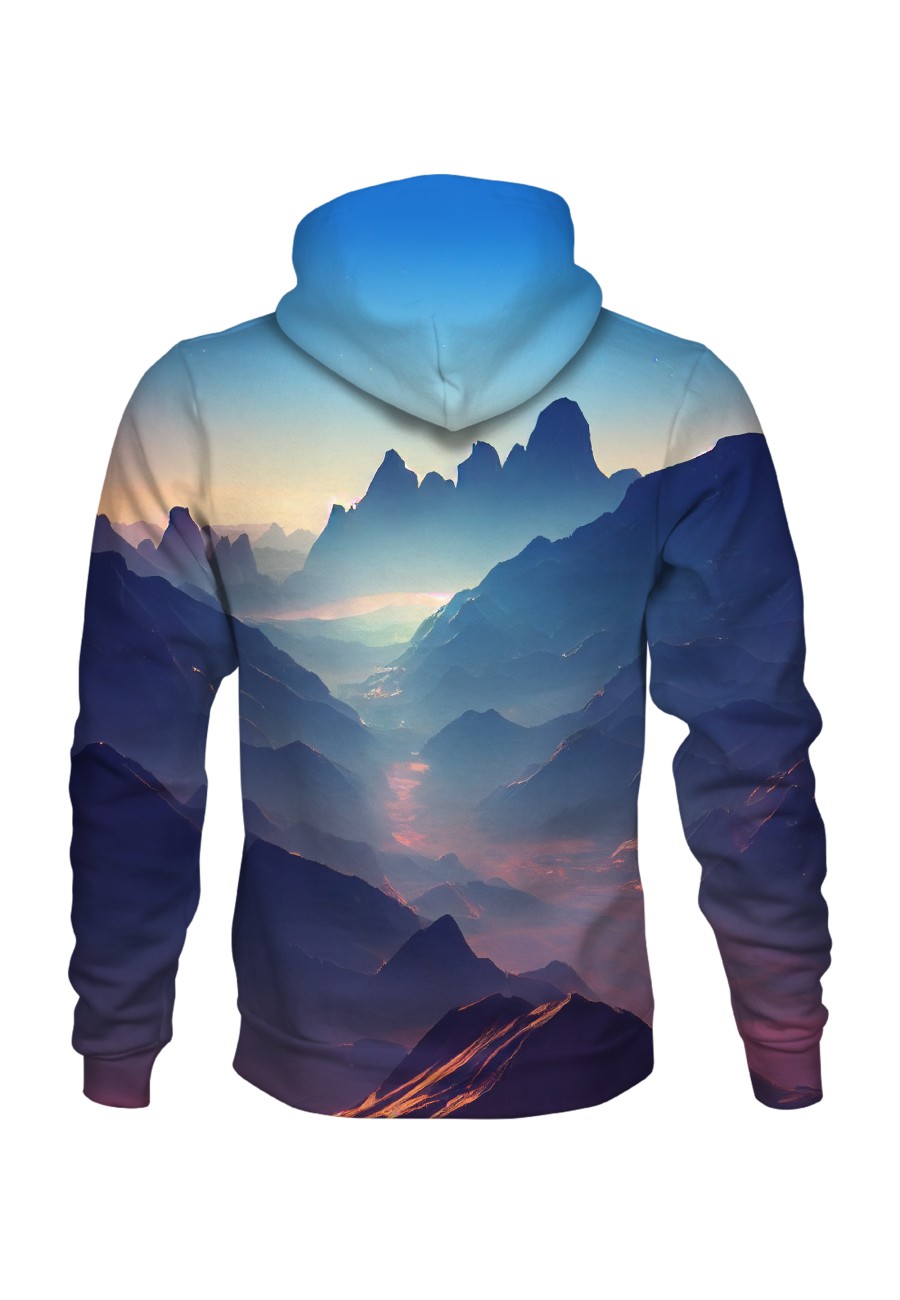 Bluza fullprint z kapturem Mountains on Another Planet