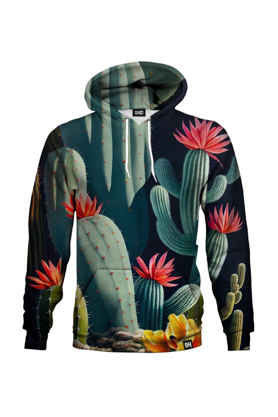 Bluza fullprint z kapturem Just Cactus