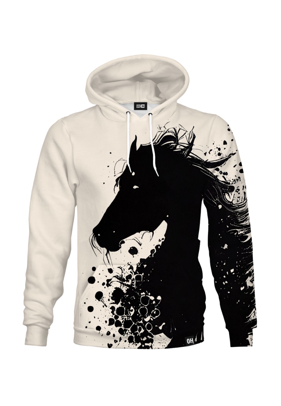 Bluza fullprint z kapturem Horse of Darkness