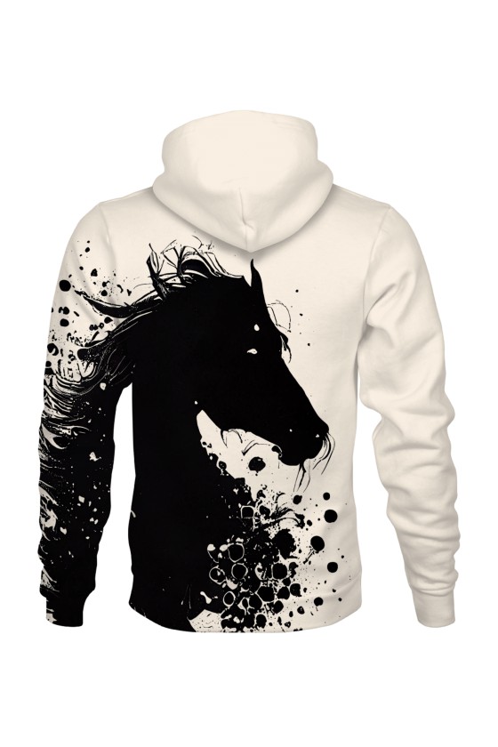 Bluza fullprint z kapturem Horse of Darkness