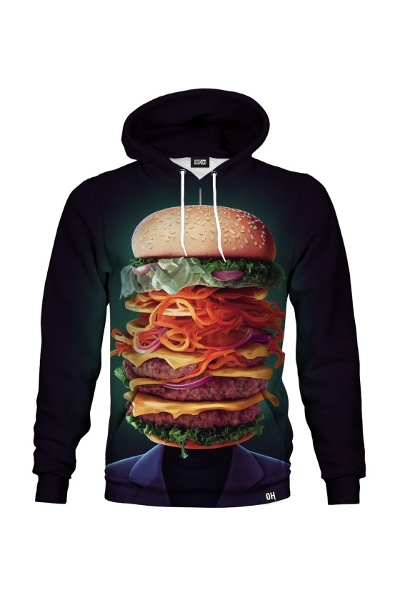 Bluza fullprint z kapturem Head Burger