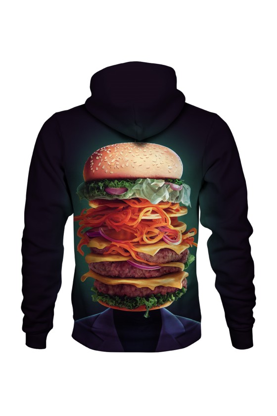 Bluza fullprint z kapturem Head Burger