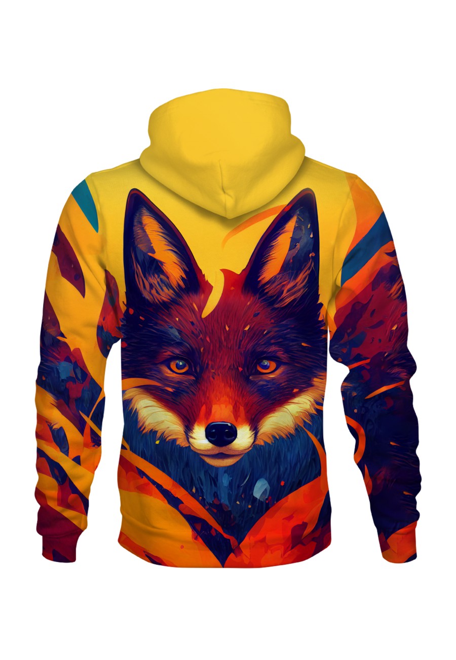 Bluza fullprint z kapturem Amazing Coyote