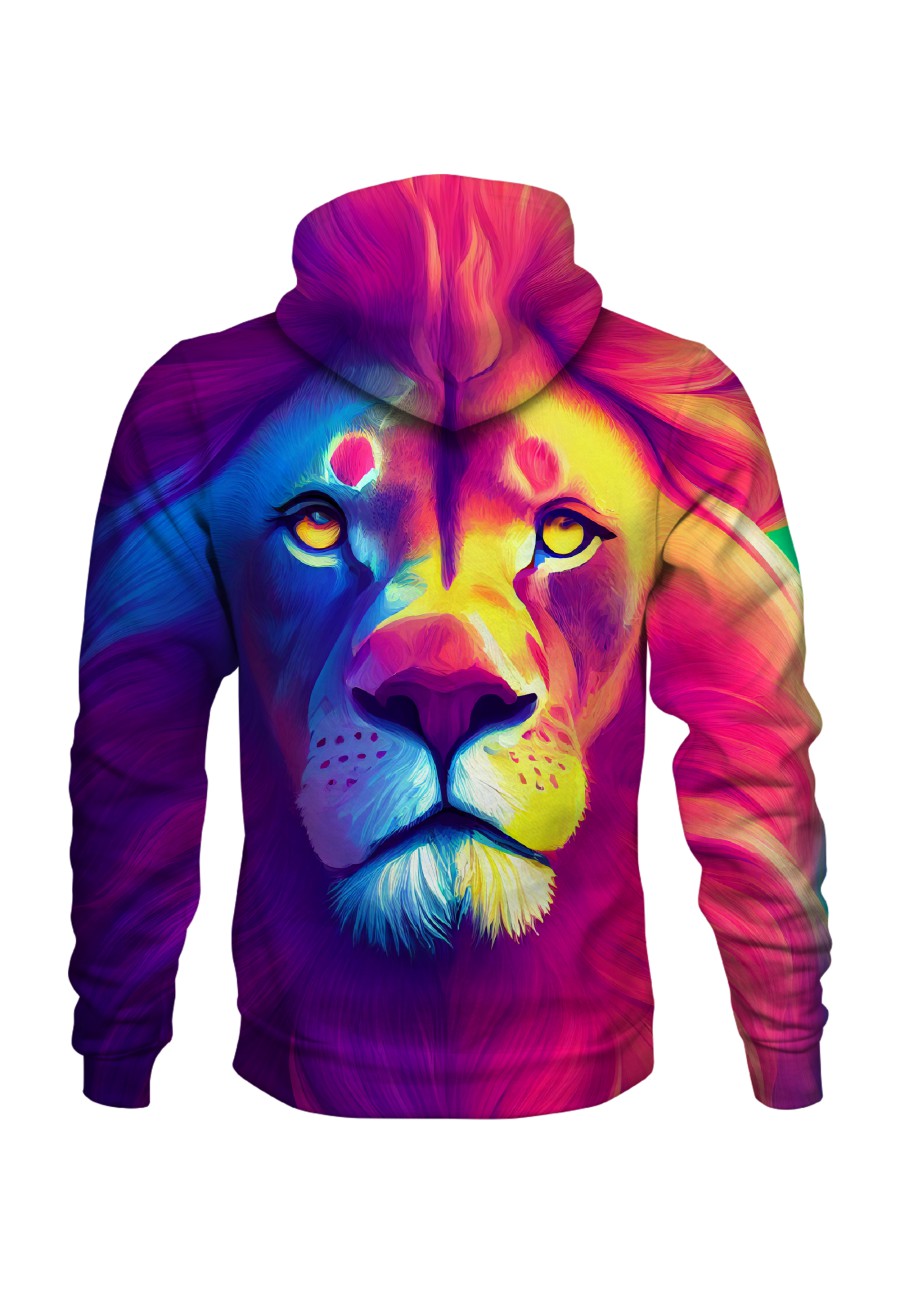 Bluza fullprint z kapturem Ways of Lion