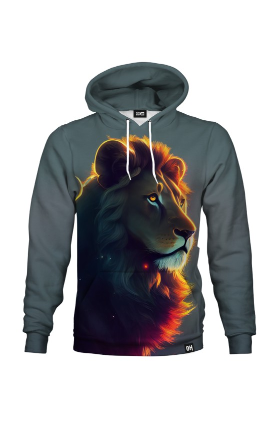 Bluza fullprint z kapturem Majestic Lion