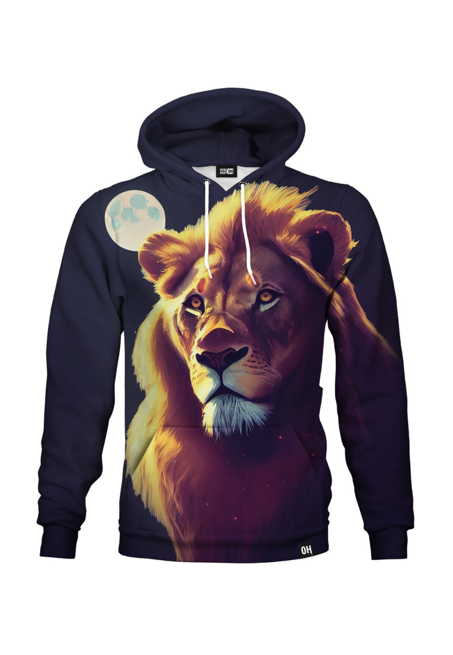 Bluza fullprint z kapturem Moon Lion