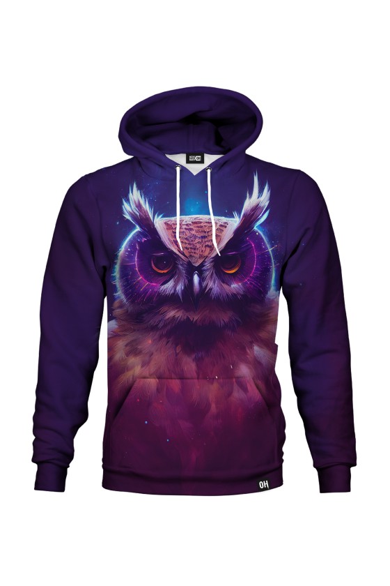 Bluza fullprint z kapturem Galactic Owl