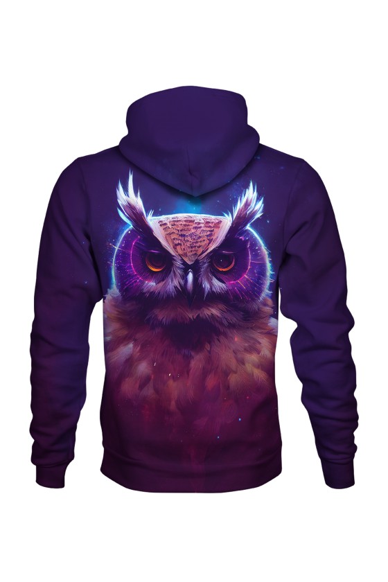 Bluza fullprint z kapturem Galactic Owl