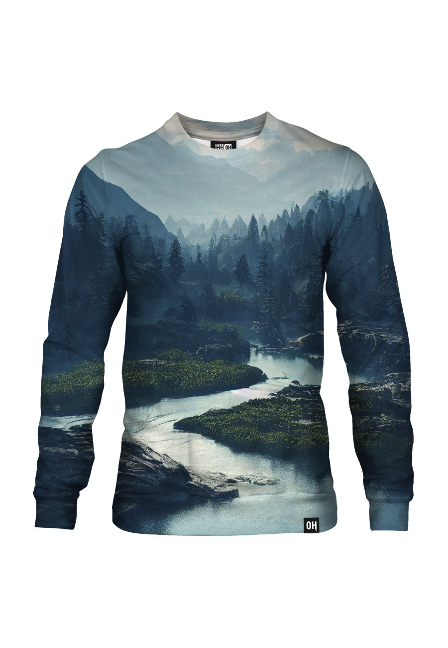 Bluza fullprint bez kaptura Mysterious River