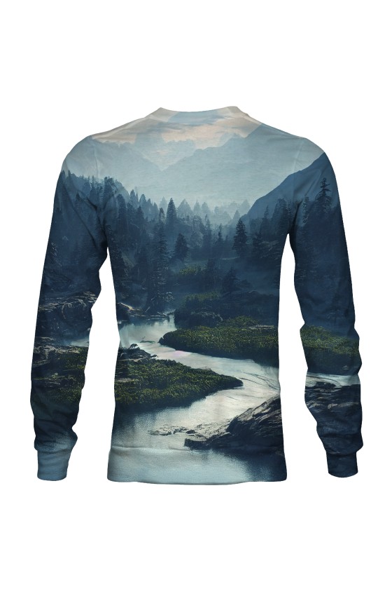 Bluza fullprint bez kaptura Mysterious River