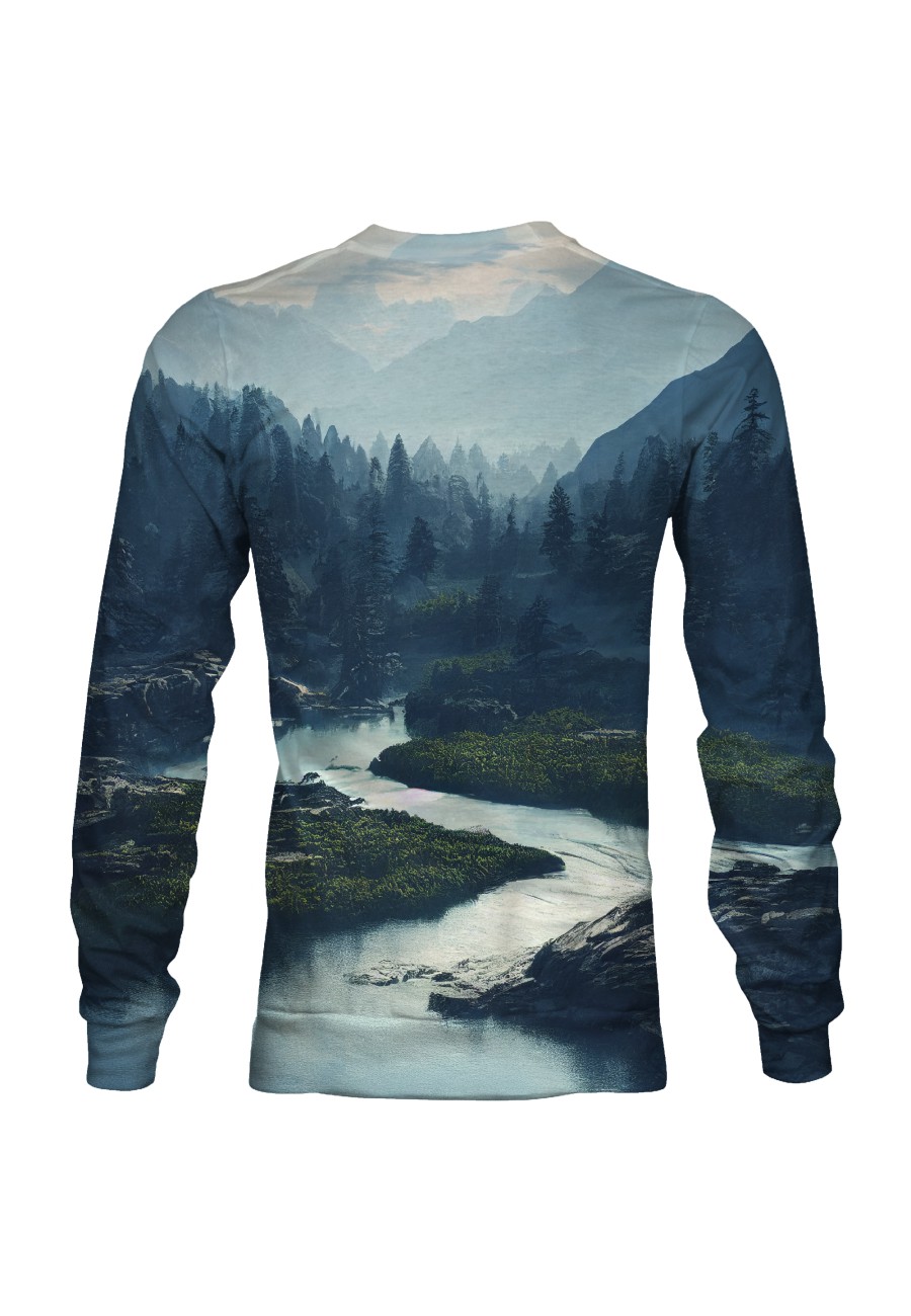 Bluza fullprint bez kaptura Mysterious River