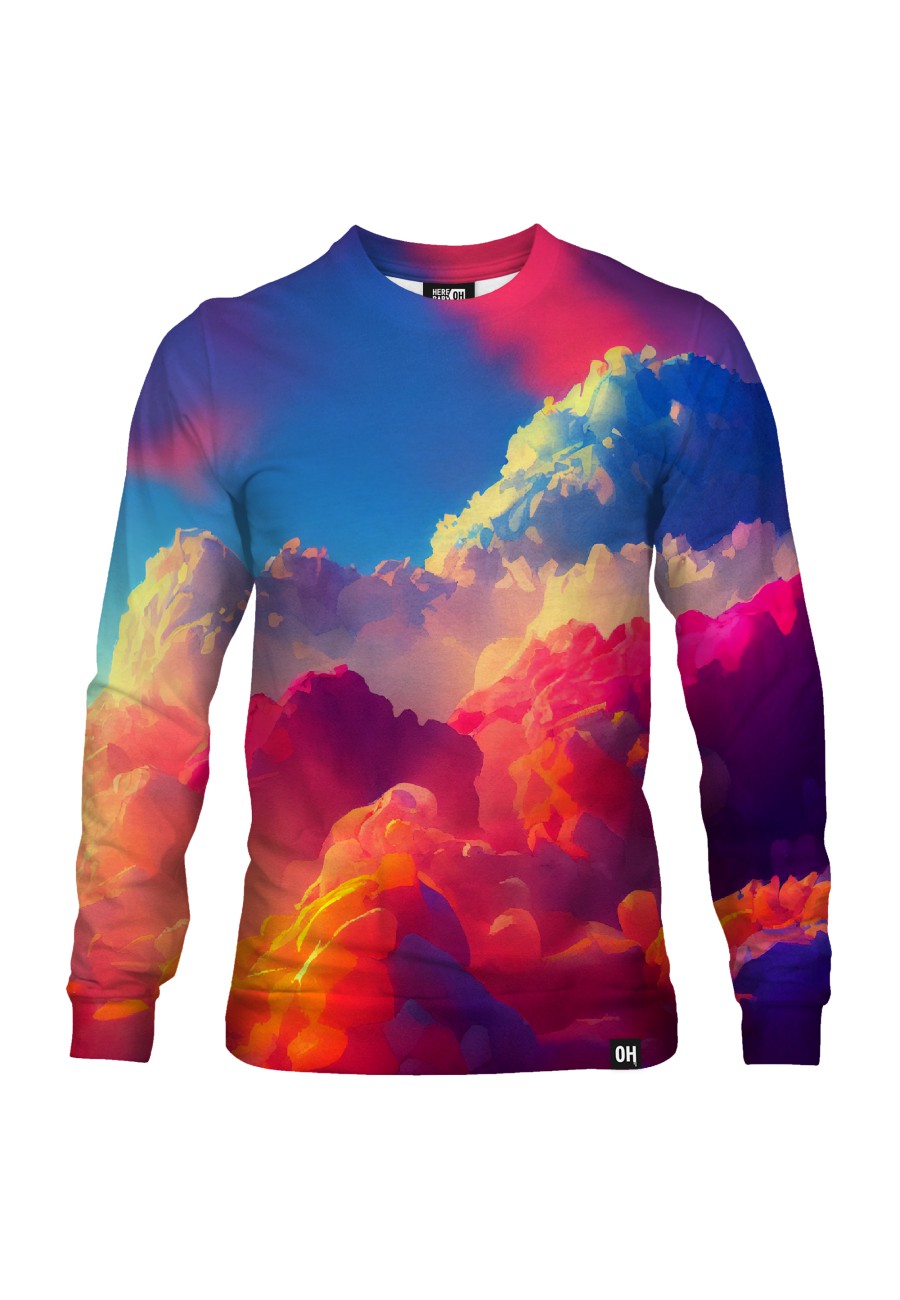 Bluza fullprint bez kaptura Wonderful Clouds