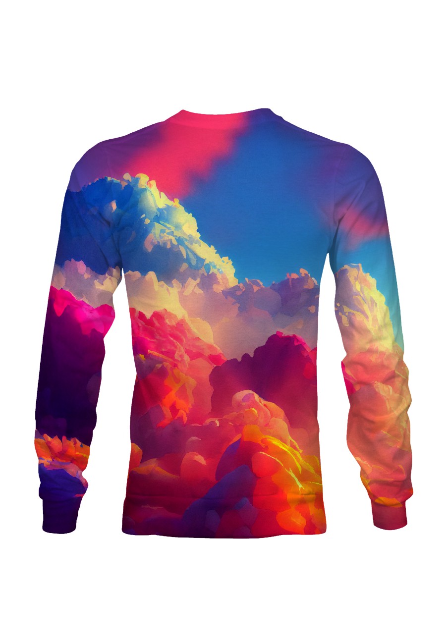 Bluza fullprint bez kaptura Wonderful Clouds