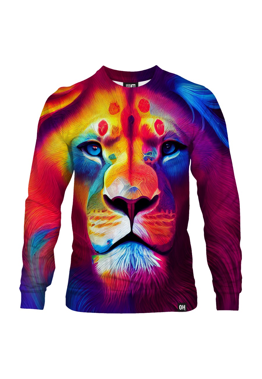 Bluza fullprint bez kaptura Dye Lion