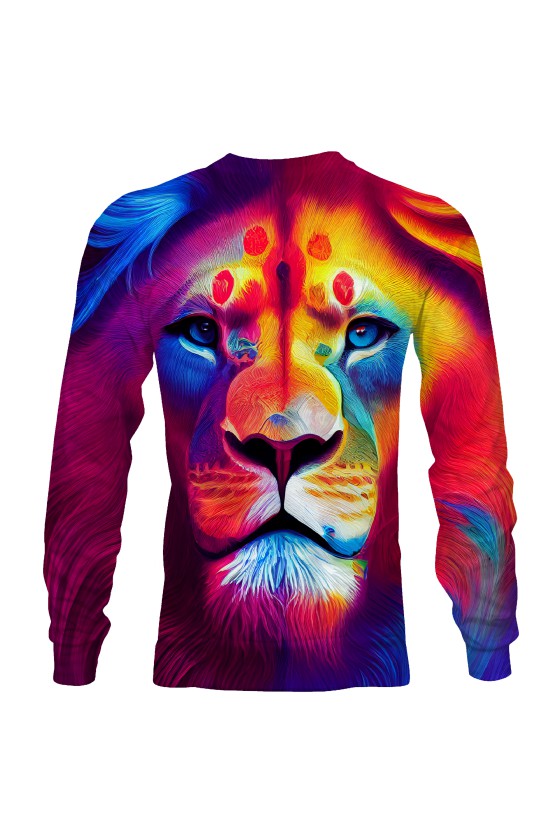 Bluza fullprint bez kaptura Dye Lion