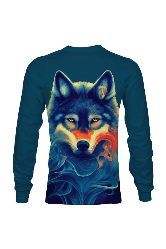 Bluza fullprint bez kaptura Spirit of Wolf