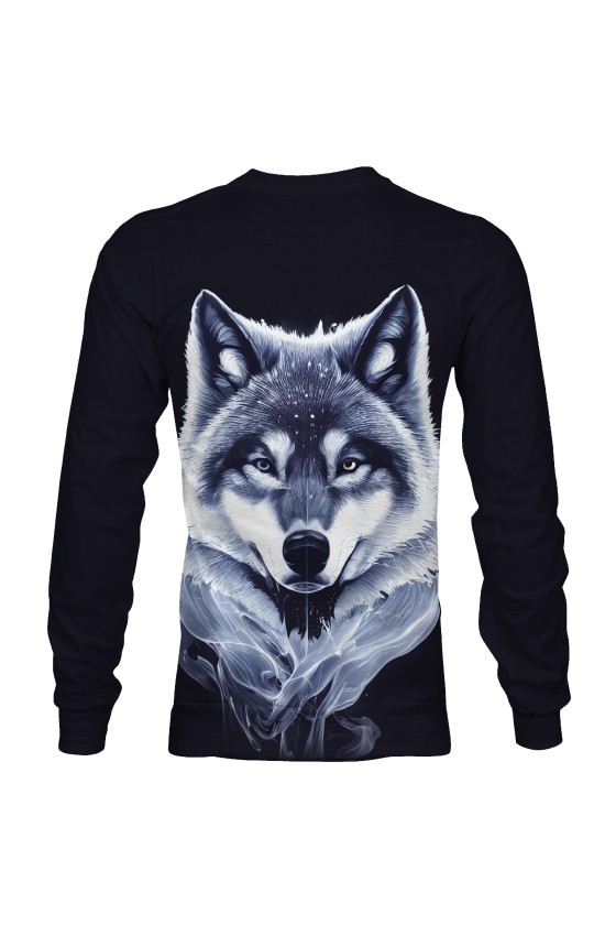 Bluza fullprint bez kaptura Spiritual Wolf