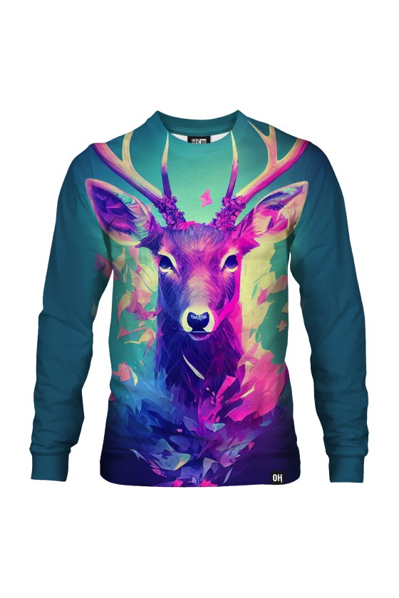 Bluza fullprint bez kaptura Crystalic Deer