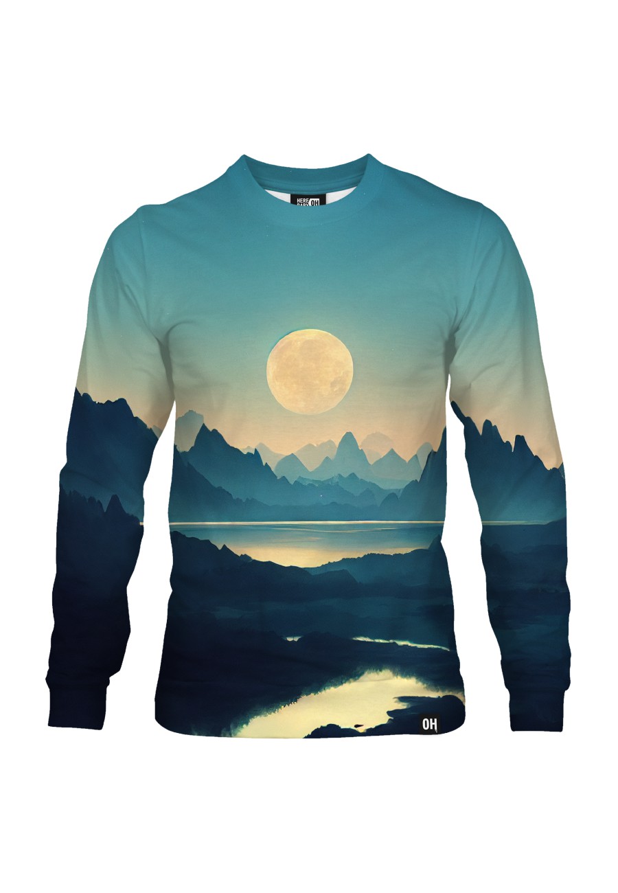 Bluza fullprint bez kaptura Lake on Another Planet