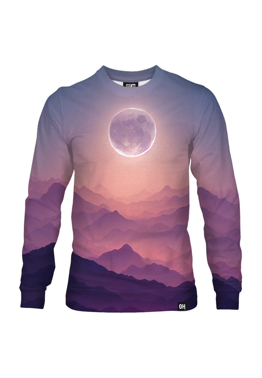 Bluza fullprint bez kaptura Moon on Another Planet