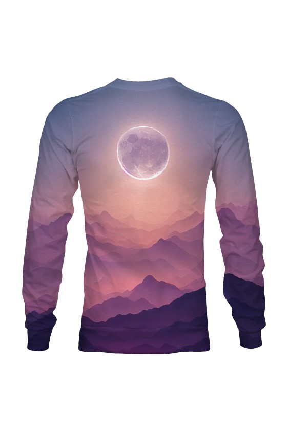 Bluza fullprint bez kaptura Moon on Another Planet