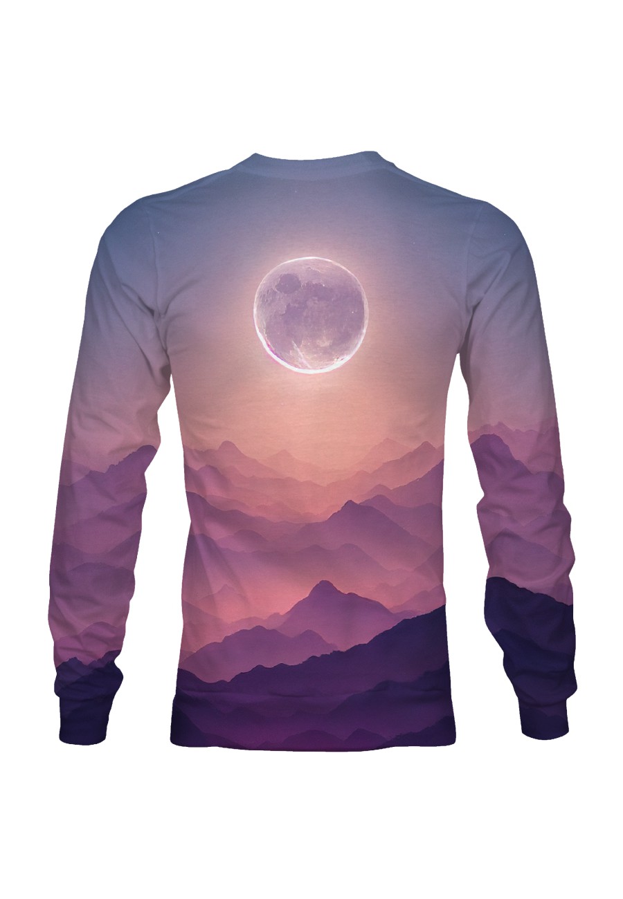 Bluza fullprint bez kaptura Moon on Another Planet