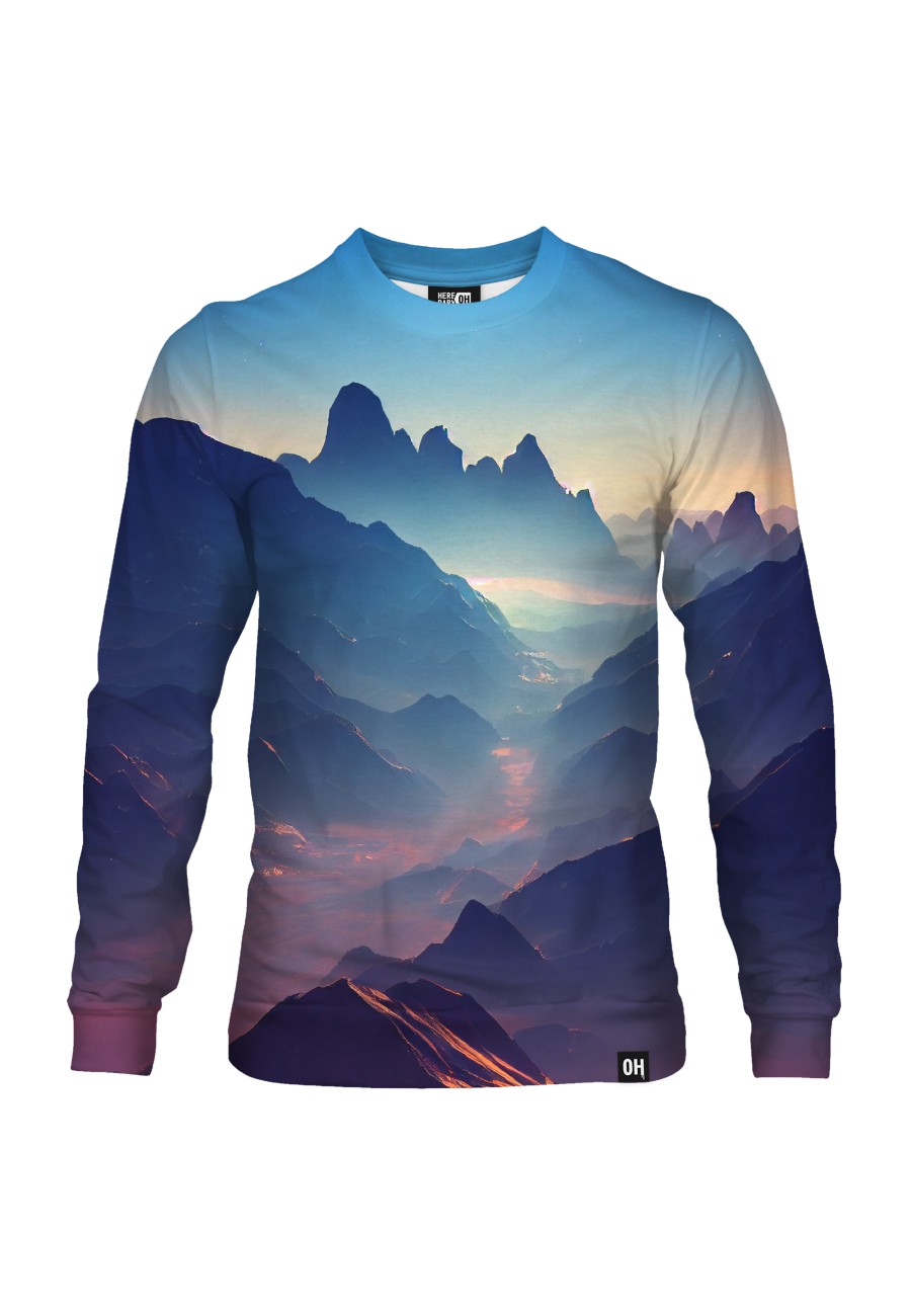 Bluza fullprint bez kaptura Mountains on Another Planet