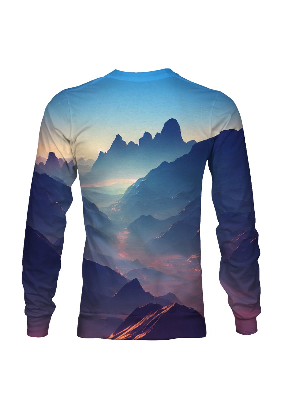 Bluza fullprint bez kaptura Mountains on Another Planet