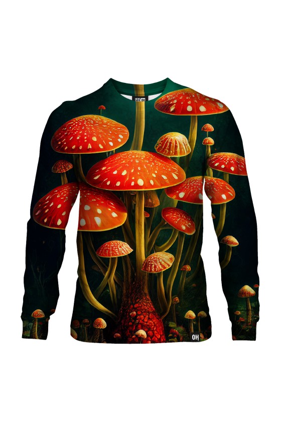 Bluza fullprint bez kaptura Mysterious Fungus