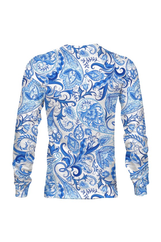 Bluza fullprint bez kaptura Artic Flower Pattern