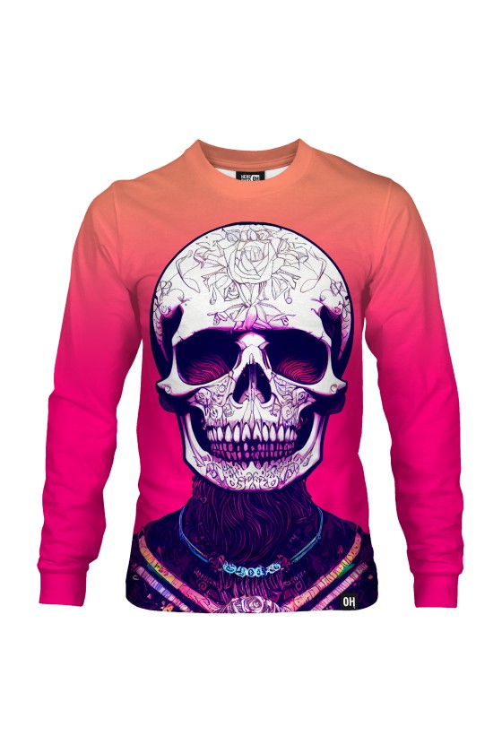 Bluza fullprint bez kaptura Tattoed Skull