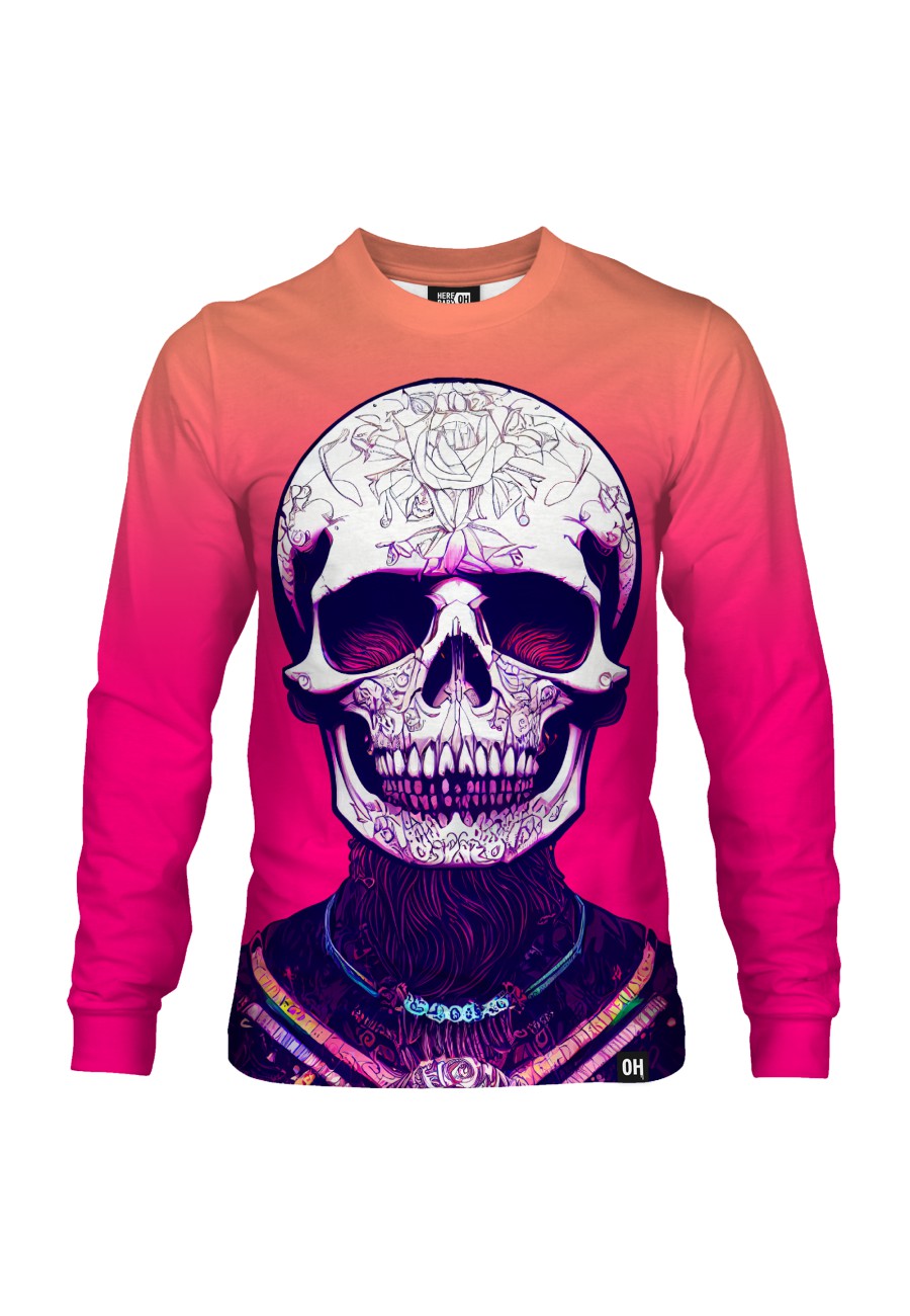 Bluza fullprint bez kaptura Tattoed Skull