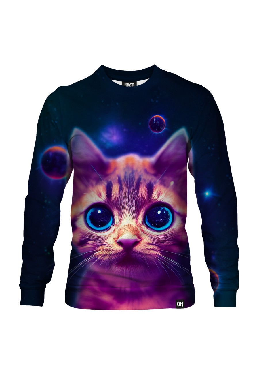 Bluza fullprint bez kaptura Cosmic Cat