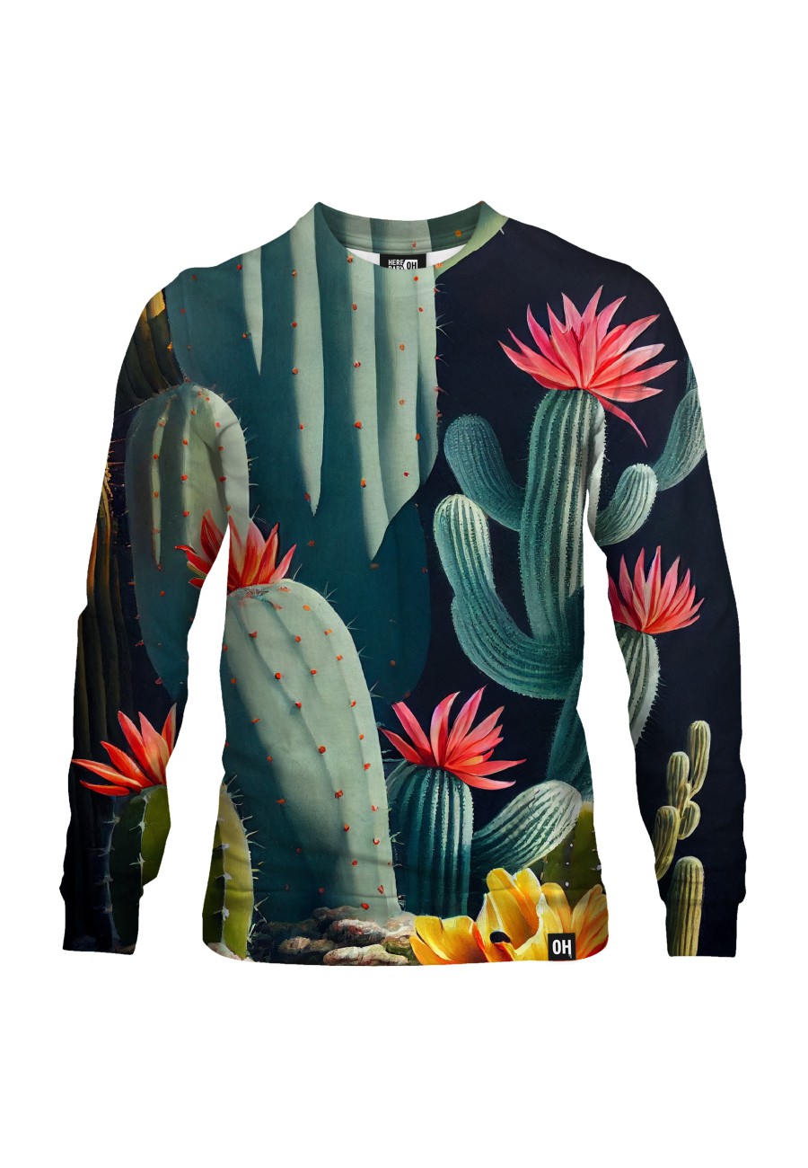 Bluza fullprint bez kaptura Just Cactus