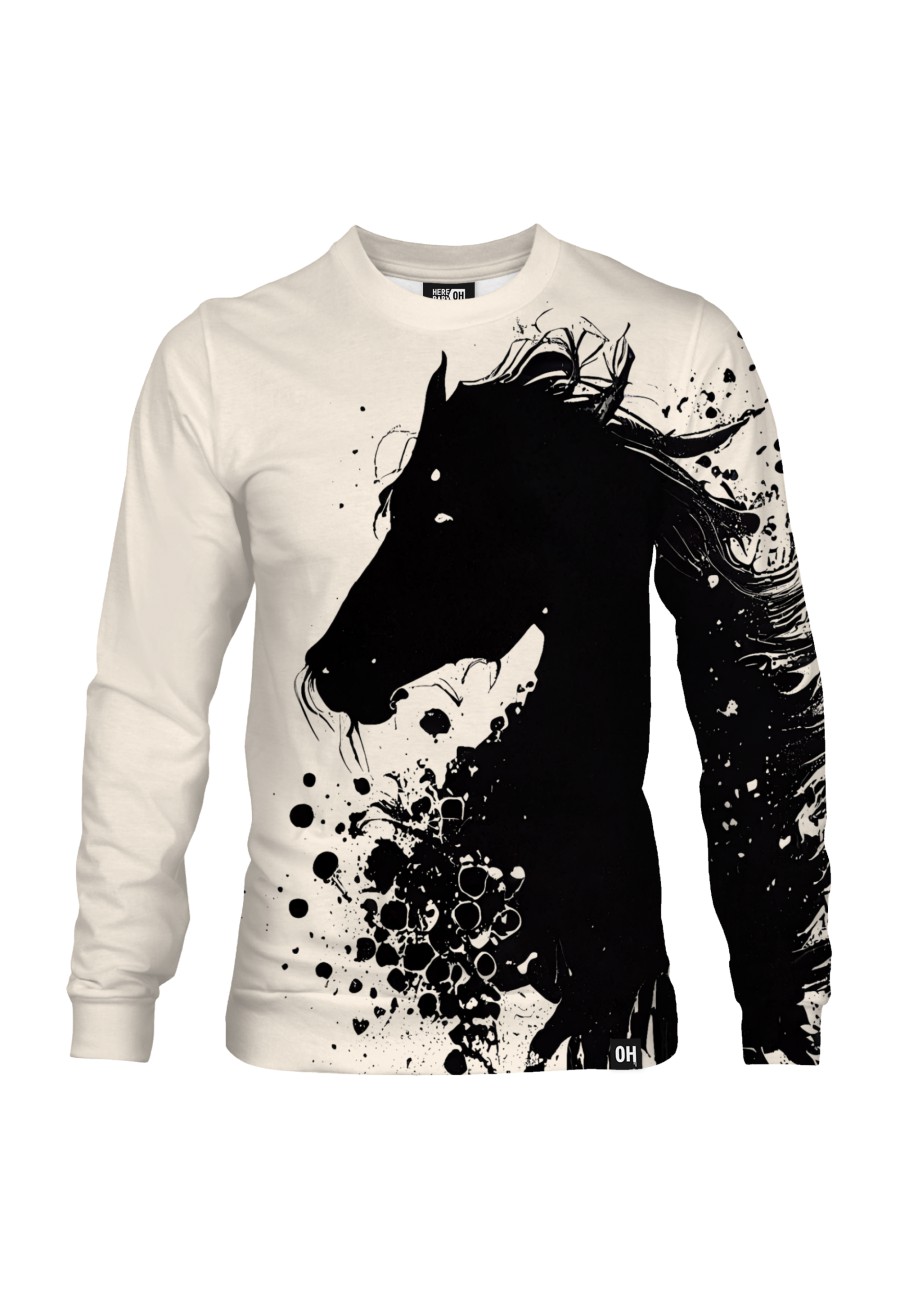 Bluza fullprint bez kaptura Horse of Darkness