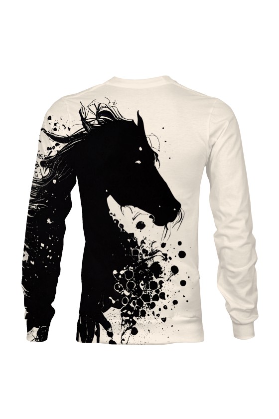 Bluza fullprint bez kaptura Horse of Darkness