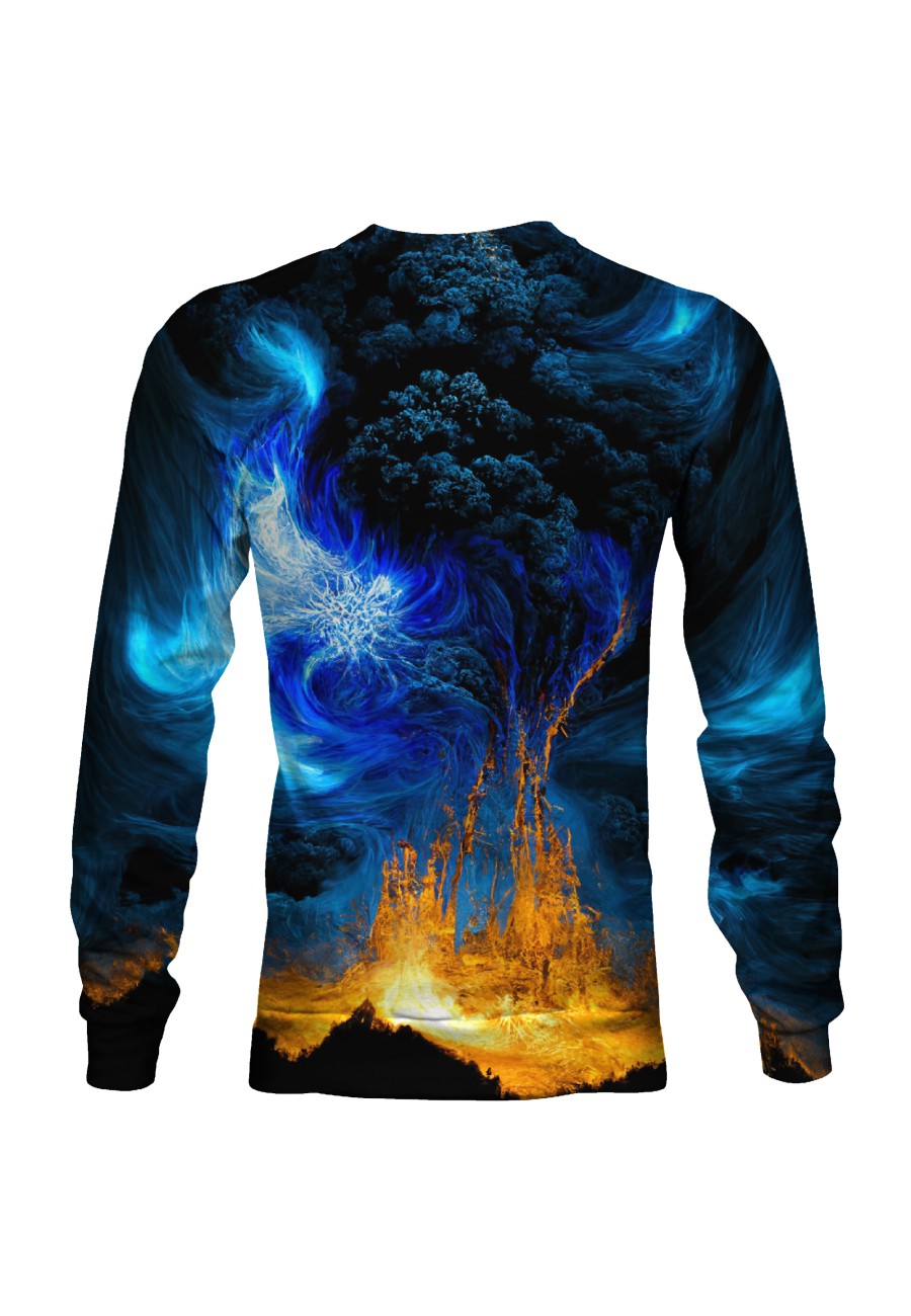 Bluza fullprint bez kaptura Vulcanic Eruption