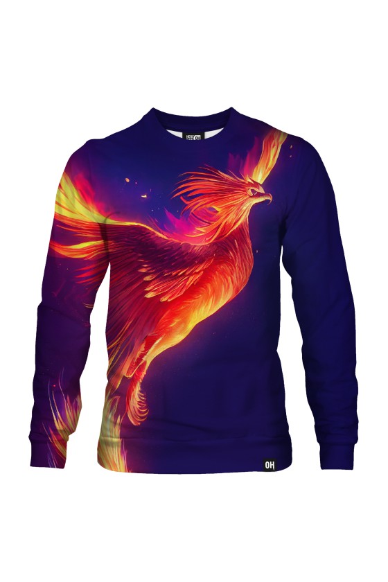 Bluza fullprint bez kaptura Phoenix in The Sky