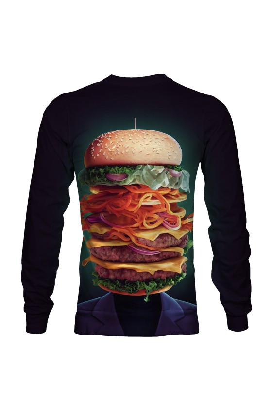 Bluza fullprint bez kaptura Head Burger