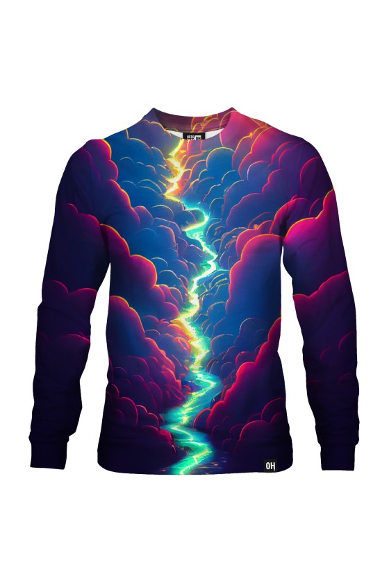 Bluza fullprint bez kaptura Lightfall Stream