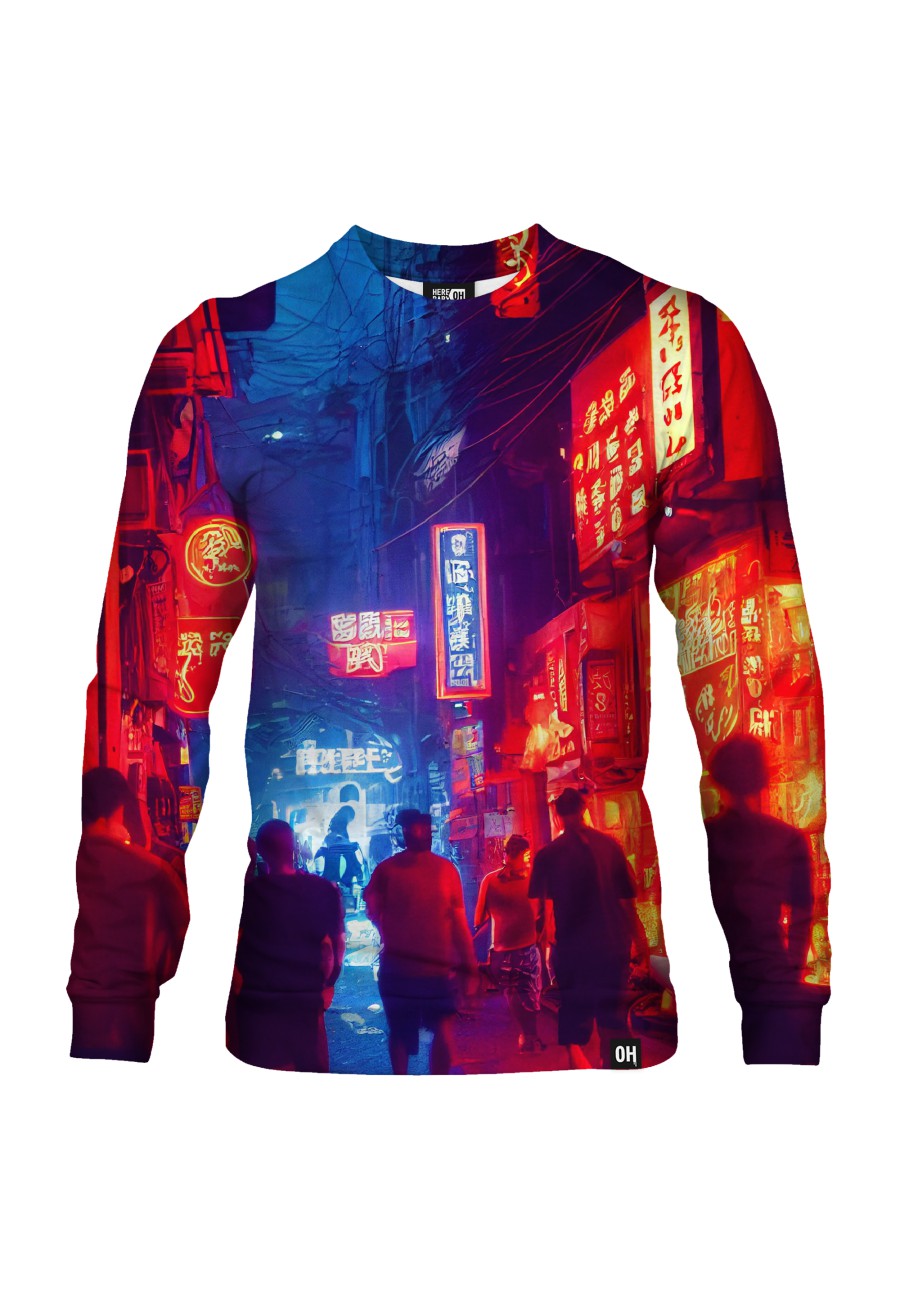 Bluza fullprint bez kaptura Chinese Town