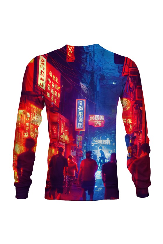 Bluza fullprint bez kaptura Chinese Town