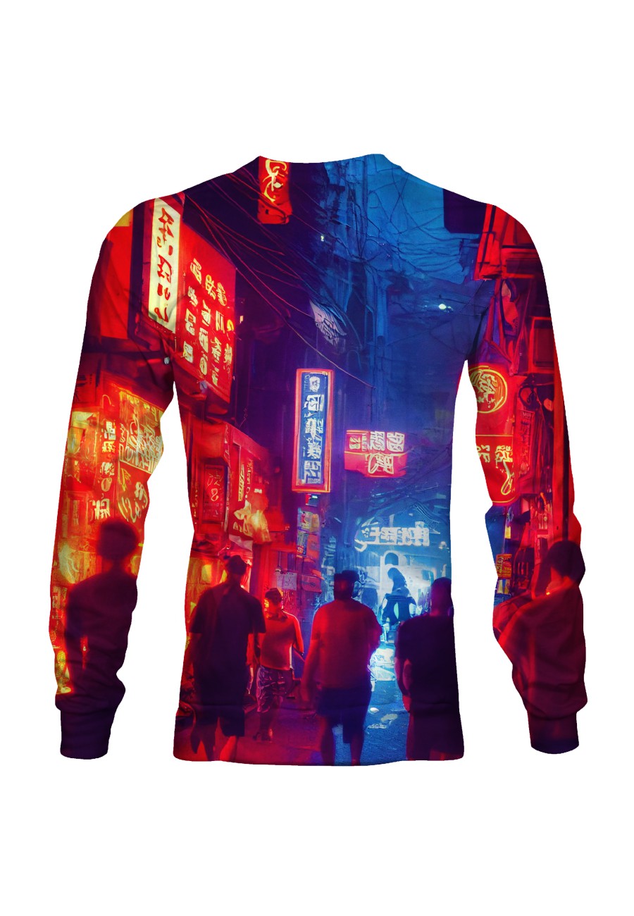 Bluza fullprint bez kaptura Chinese Town